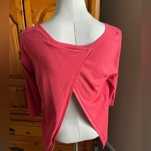 3/4 Sleeve Coral Sweater